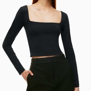 Babaton Contour Squareneck Long Sleeve Bodysuit